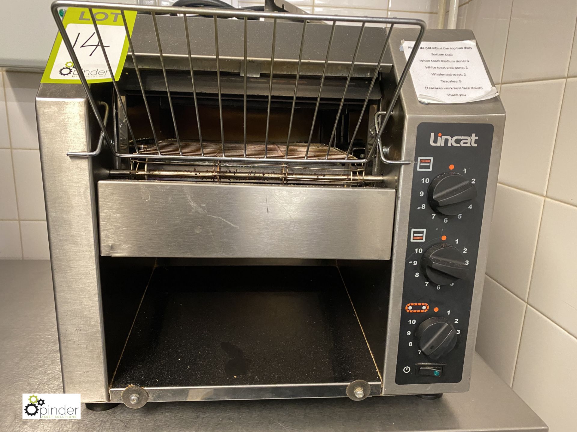 Lincat CT1 Commercial Toaster, 240volts (located in Kitchen) - Image 2 of 2