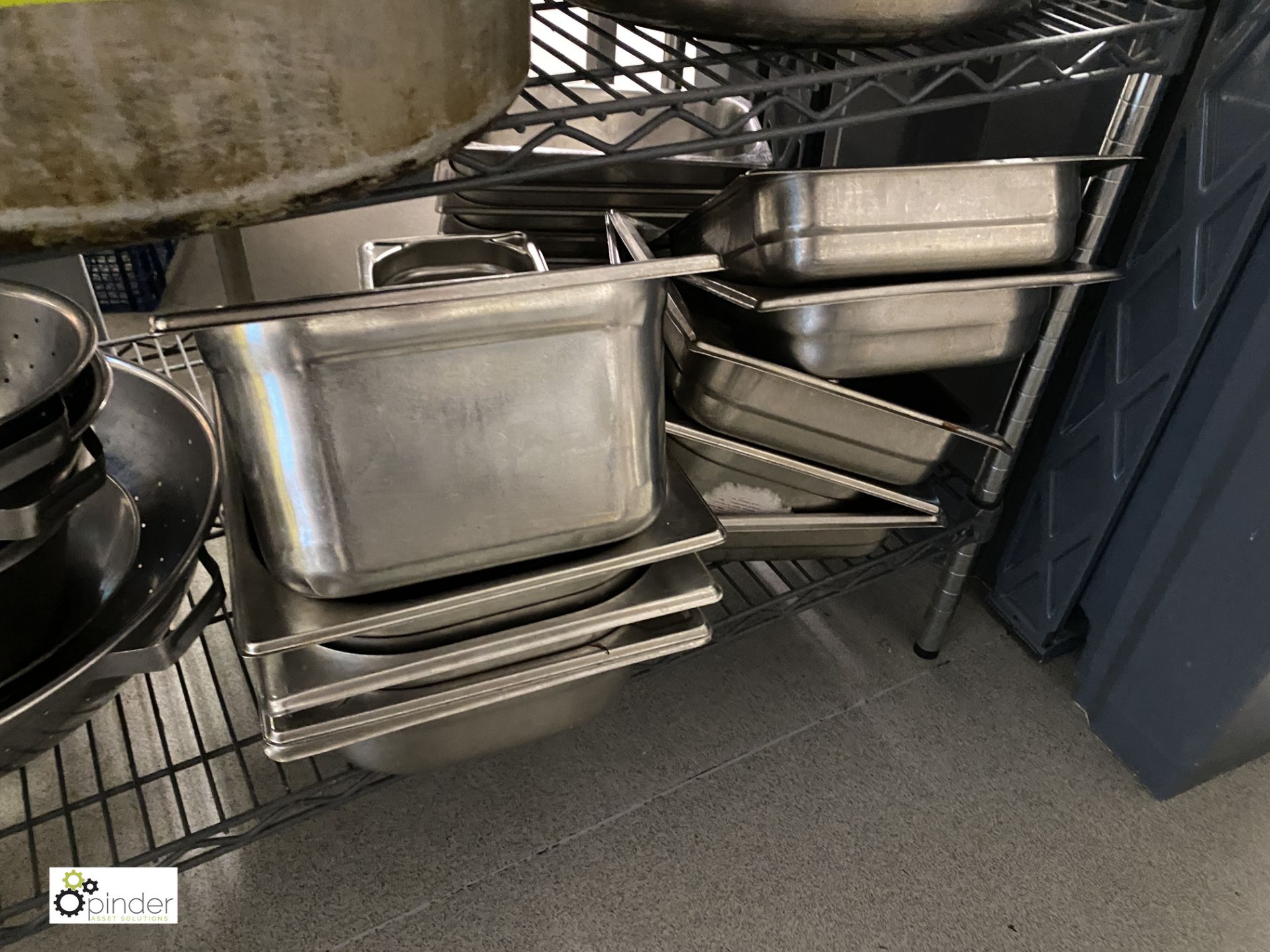 Large quantity Cooking Pots, Oven Trays, Utensils, etc, to rack (located in Kitchen) - Image 10 of 10