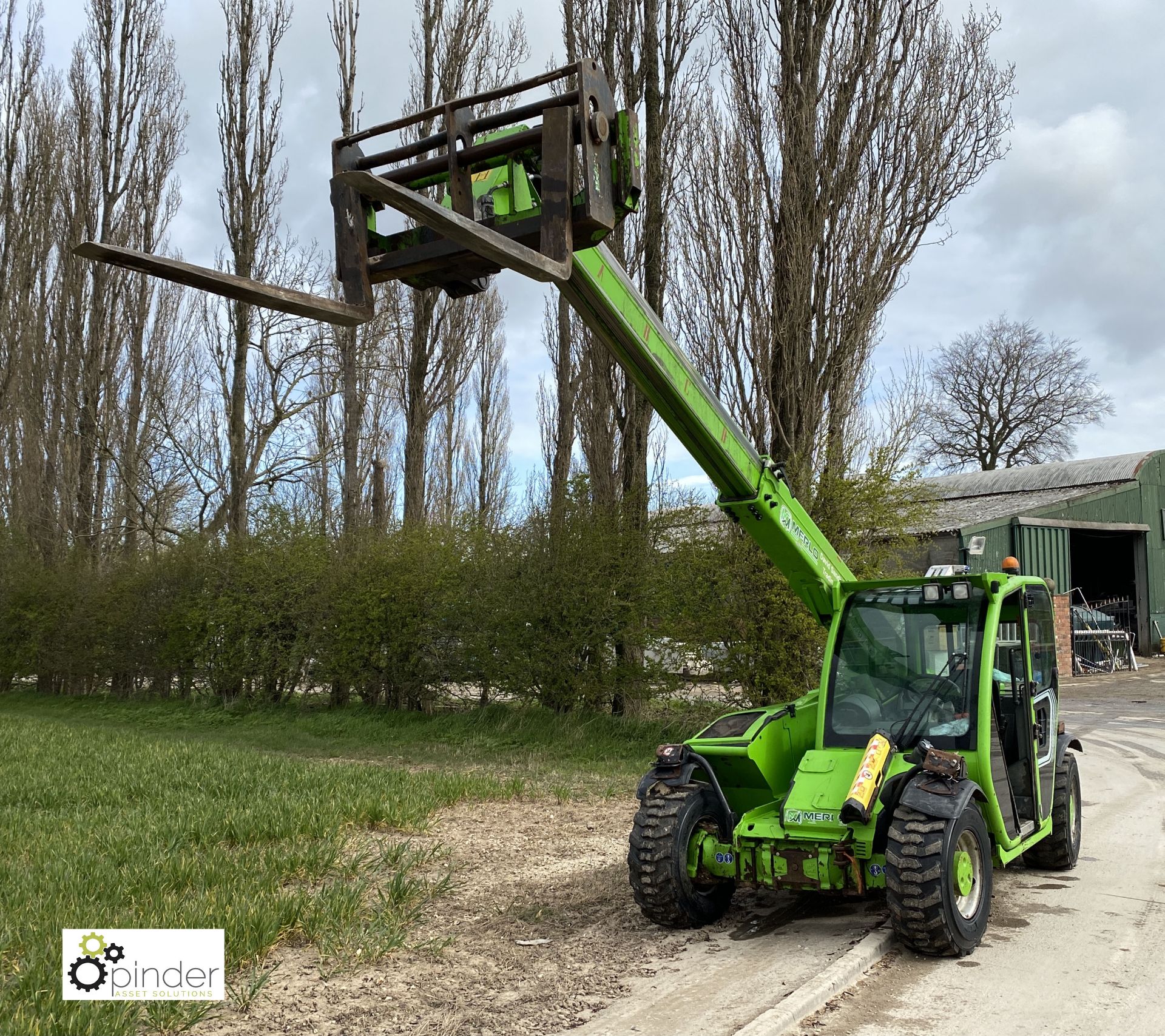 Merlo P27.6plus Telehandler, max capacity 2700kg, 3750hours, lift height 6000mm, year 2017, - Image 5 of 19