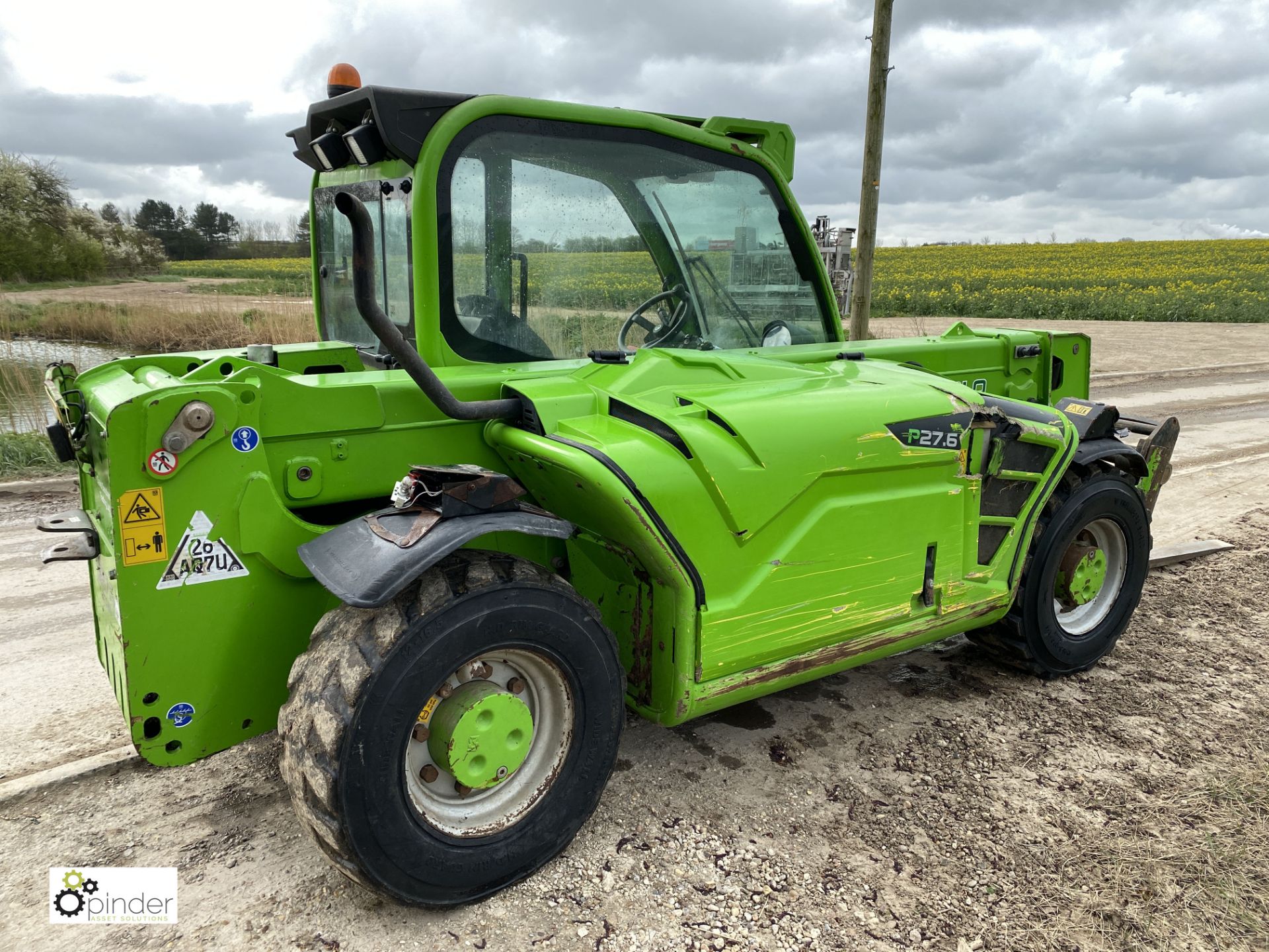 Merlo P27.6plus Telehandler, max capacity 2700kg, 3750hours, lift height 6000mm, year 2017, - Image 3 of 19