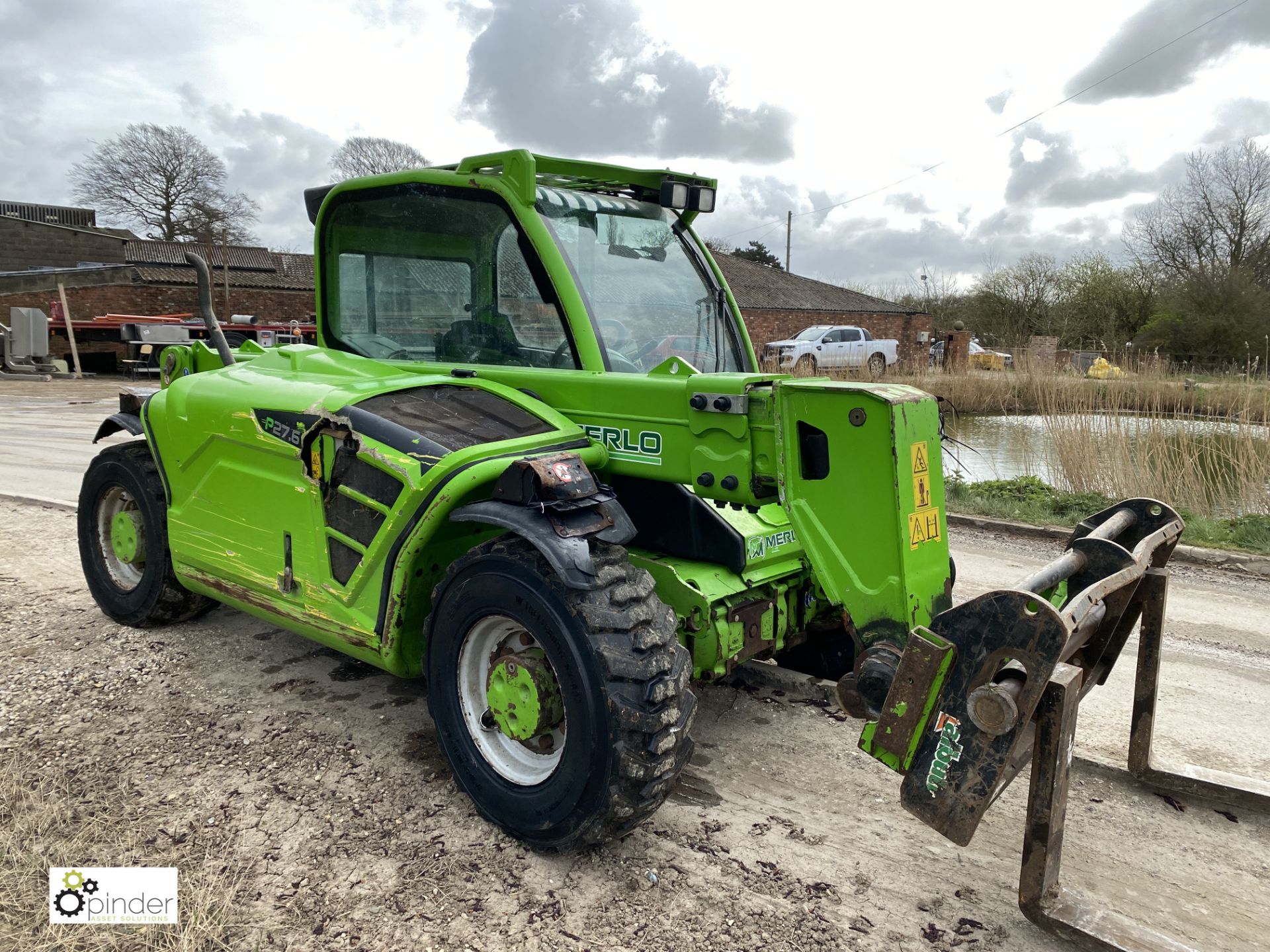 Merlo P27.6plus Telehandler, max capacity 2700kg, 3750hours, lift height 6000mm, year 2017,