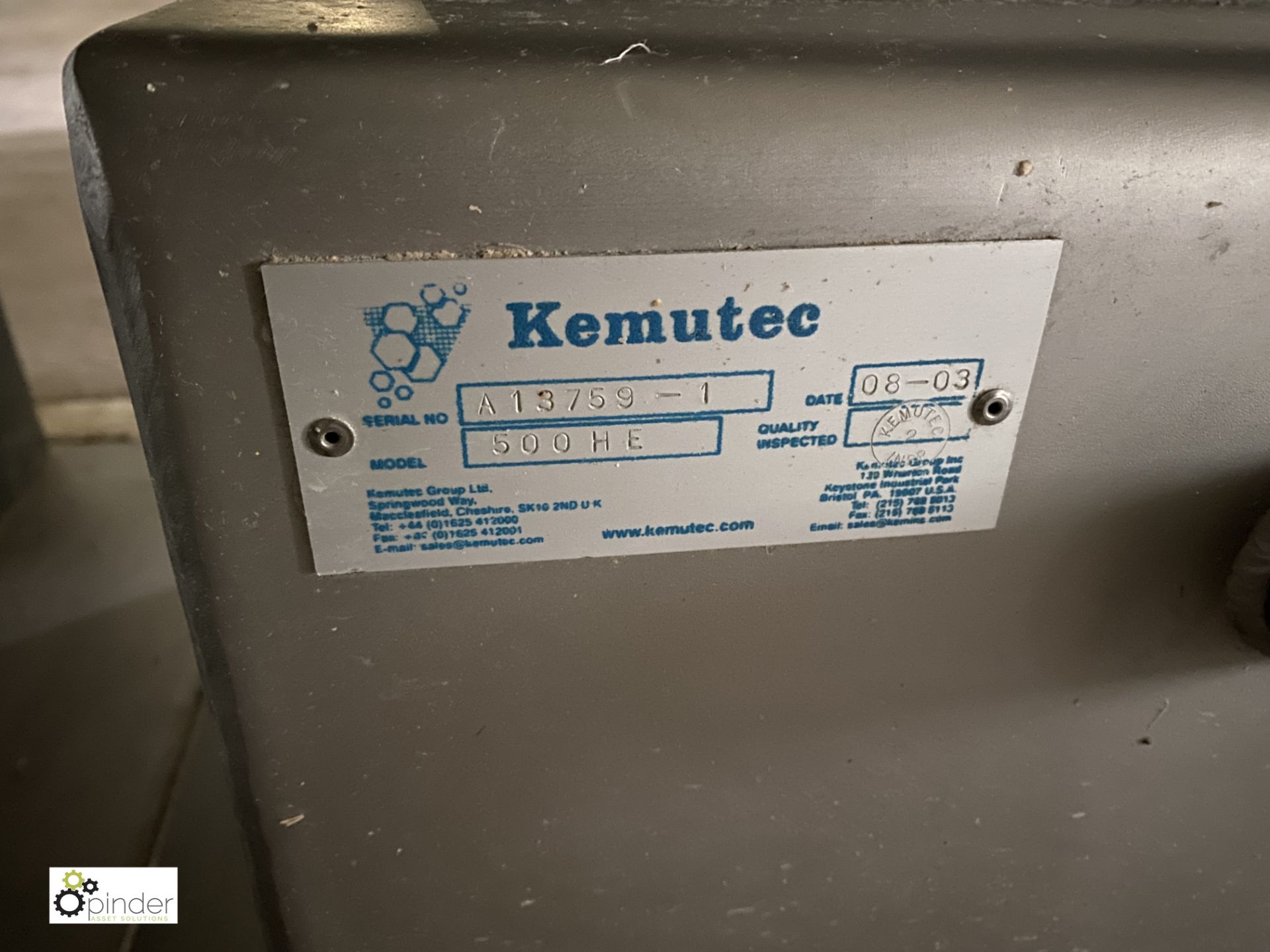 Dry/Wet Mixing System comprising Kemutec 500HE plough mixer, with dry and liquid feeds, dosing - Image 6 of 52