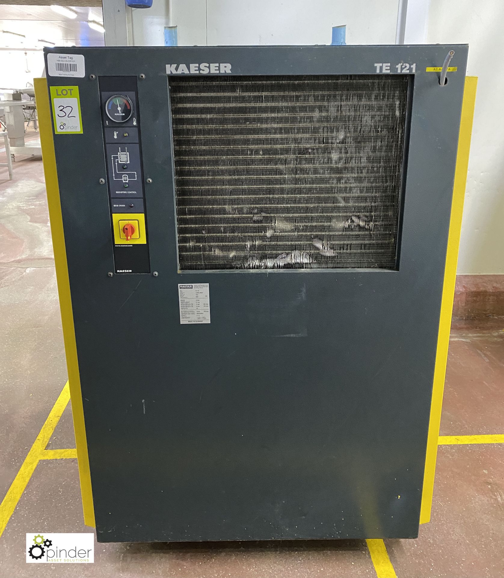 Kaeser TE121 Compressed Air Dryer, working pressure 16bar, year 2007, serial number 1034 (please - Image 2 of 5