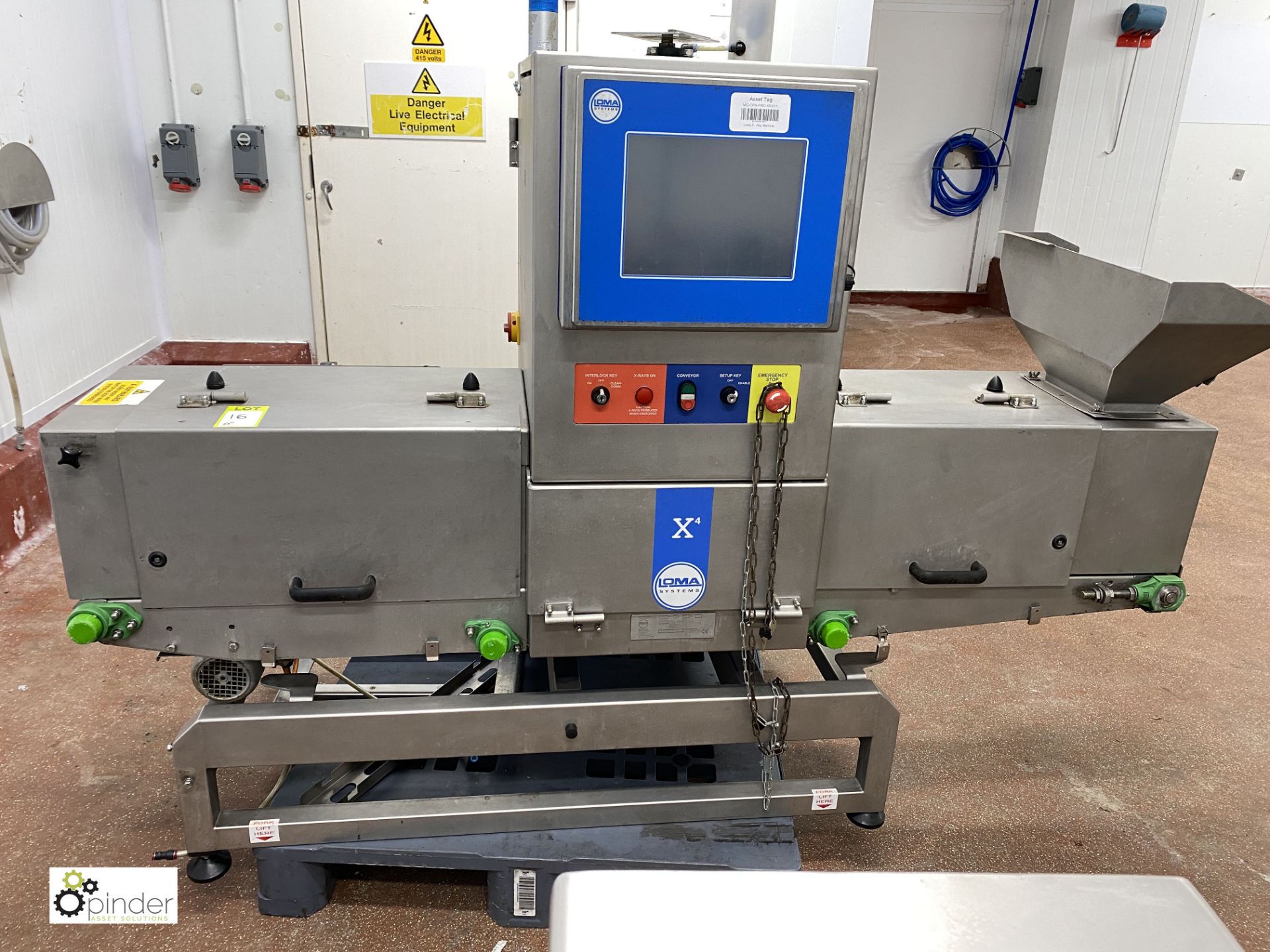 Loma AXR45971 X Ray Inspection Machine, 300mm belt width, serial number 50745F, 230volts (please - Image 2 of 10