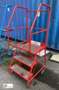 Tubular framed mobile 3-tread Access Platform (please note there is a lift out fee of £5 plus VAT on