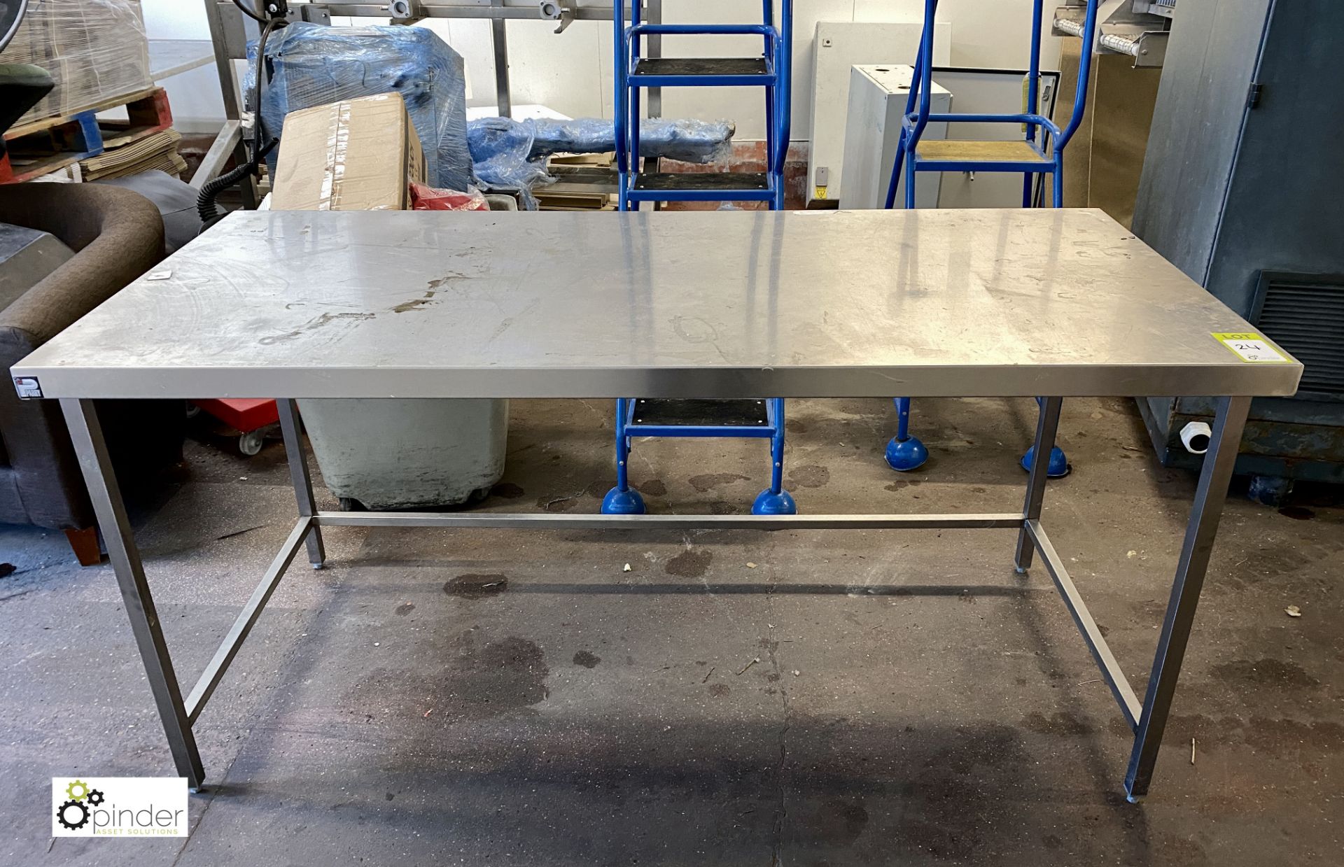 Stainless steel Preparation Table, 1800mm x 800mm (please note there is a lift out fee of £5 plus