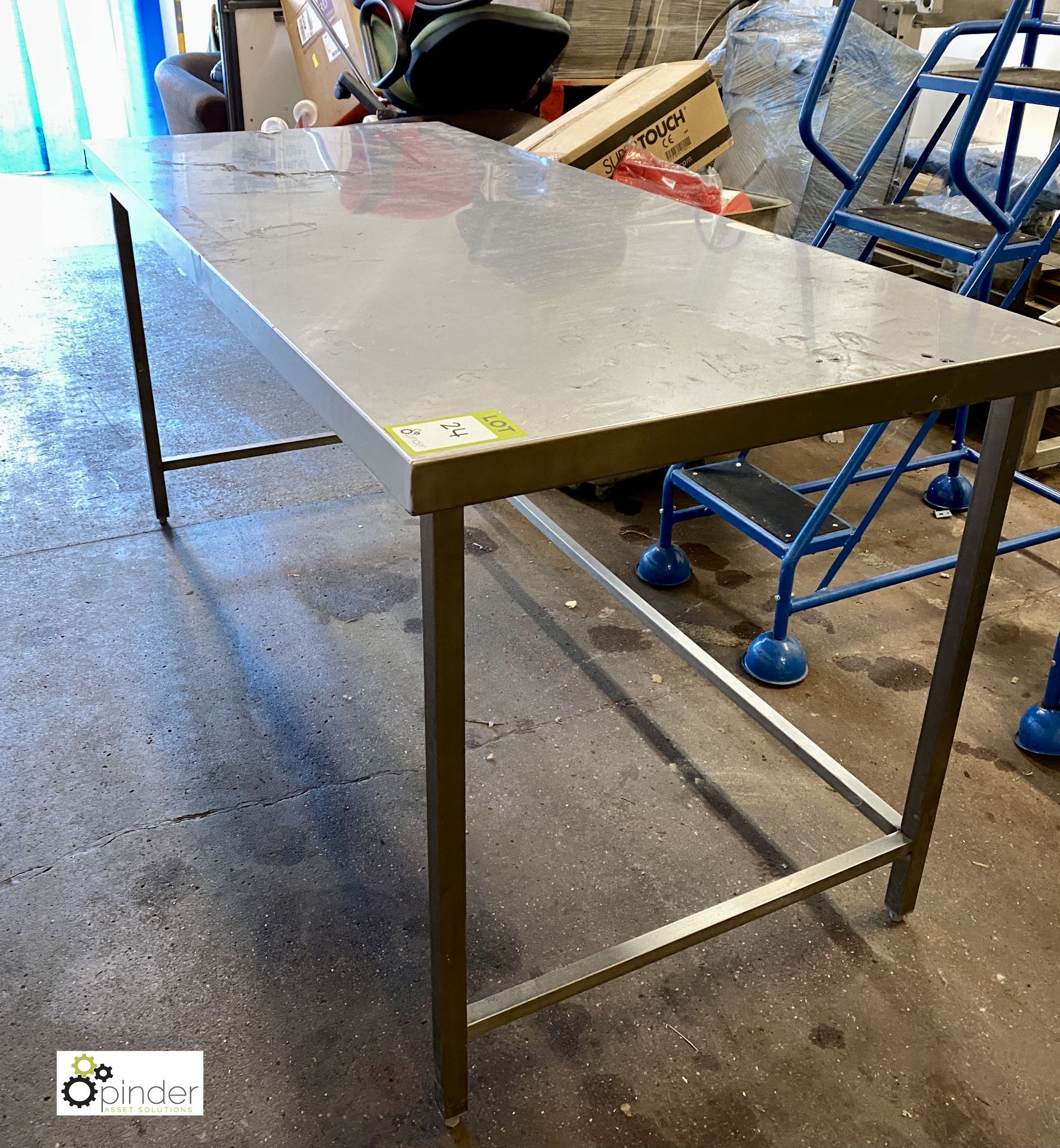 Stainless steel Preparation Table, 1800mm x 800mm (please note there is a lift out fee of £5 plus - Image 2 of 3