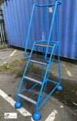 Tubular framed mobile 4-tread Access Platform (please note there is a lift out fee of £5 plus VAT on