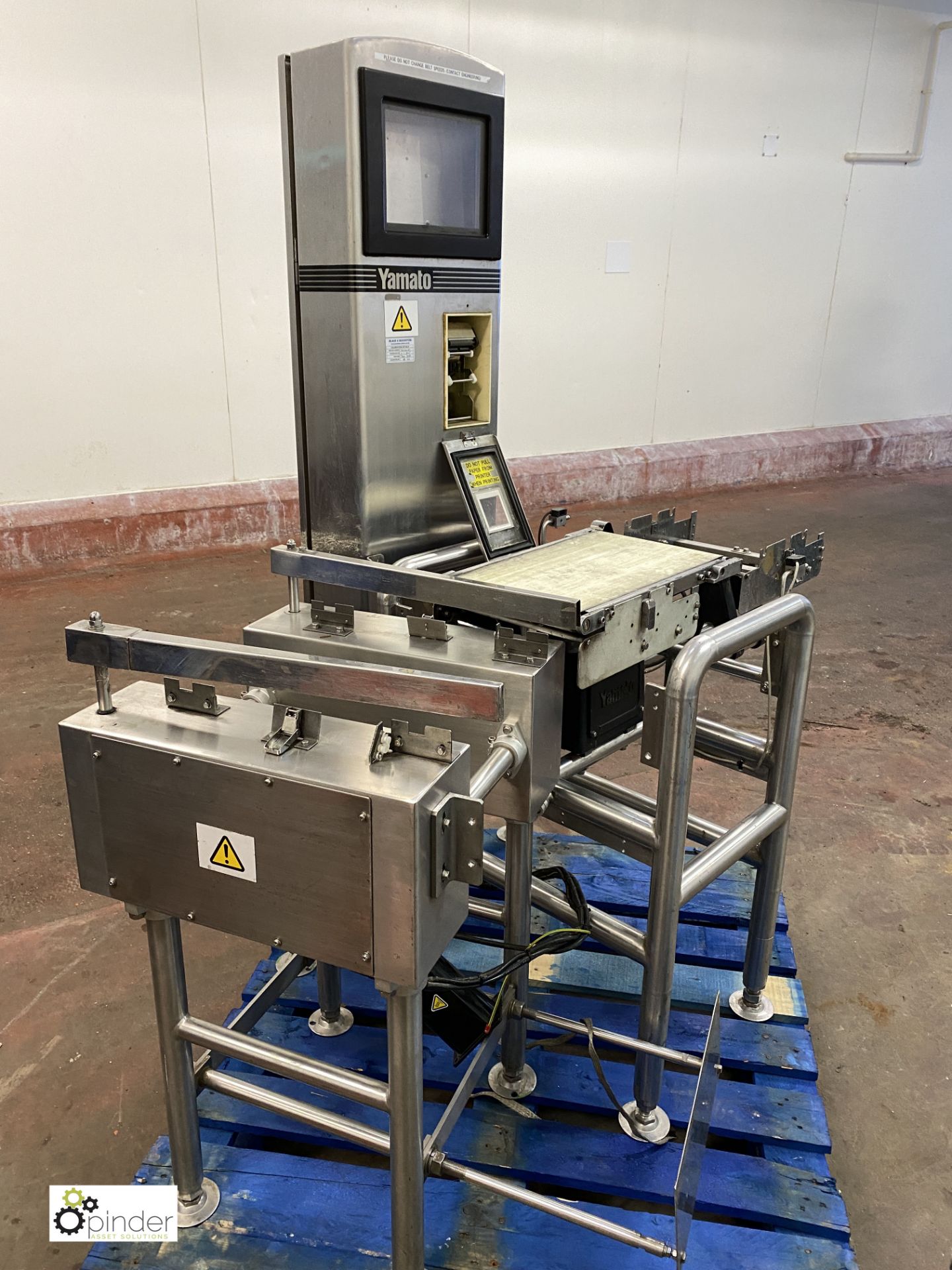 Yamato CSG20L-FOP Checkweigher, weighing range 20g-1000g, scale interval 0.1g, speed 100pcs/min, - Image 5 of 6