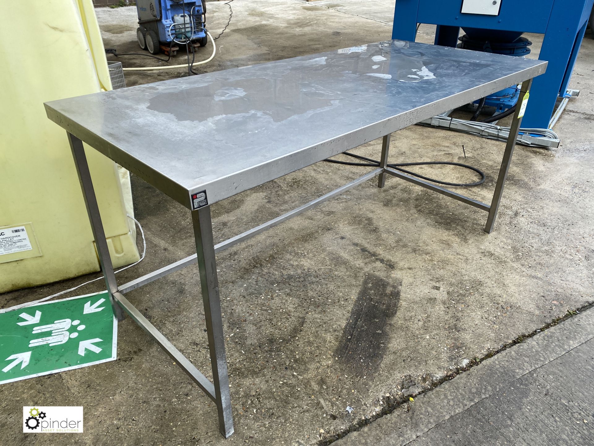 Parry stainless steel Preparation Table, 1800mm x 800mm (please note there is a lift out fee of £5 - Image 2 of 2