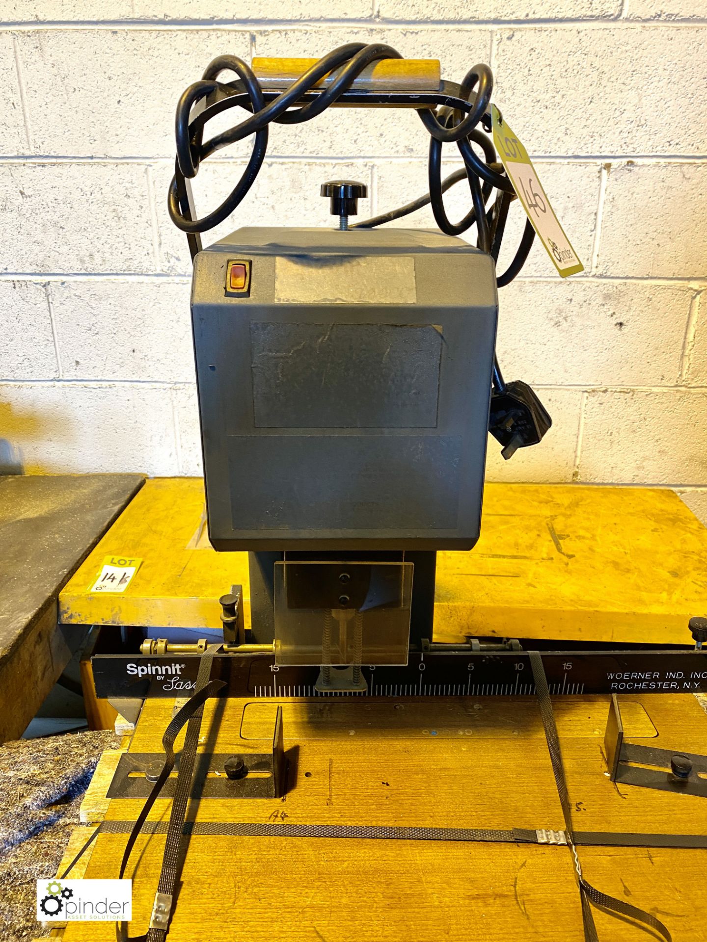 Spinnit EBM2UK single head Paper Drill, 240volts, serial number 1882 (please note there is a lift - Image 2 of 5