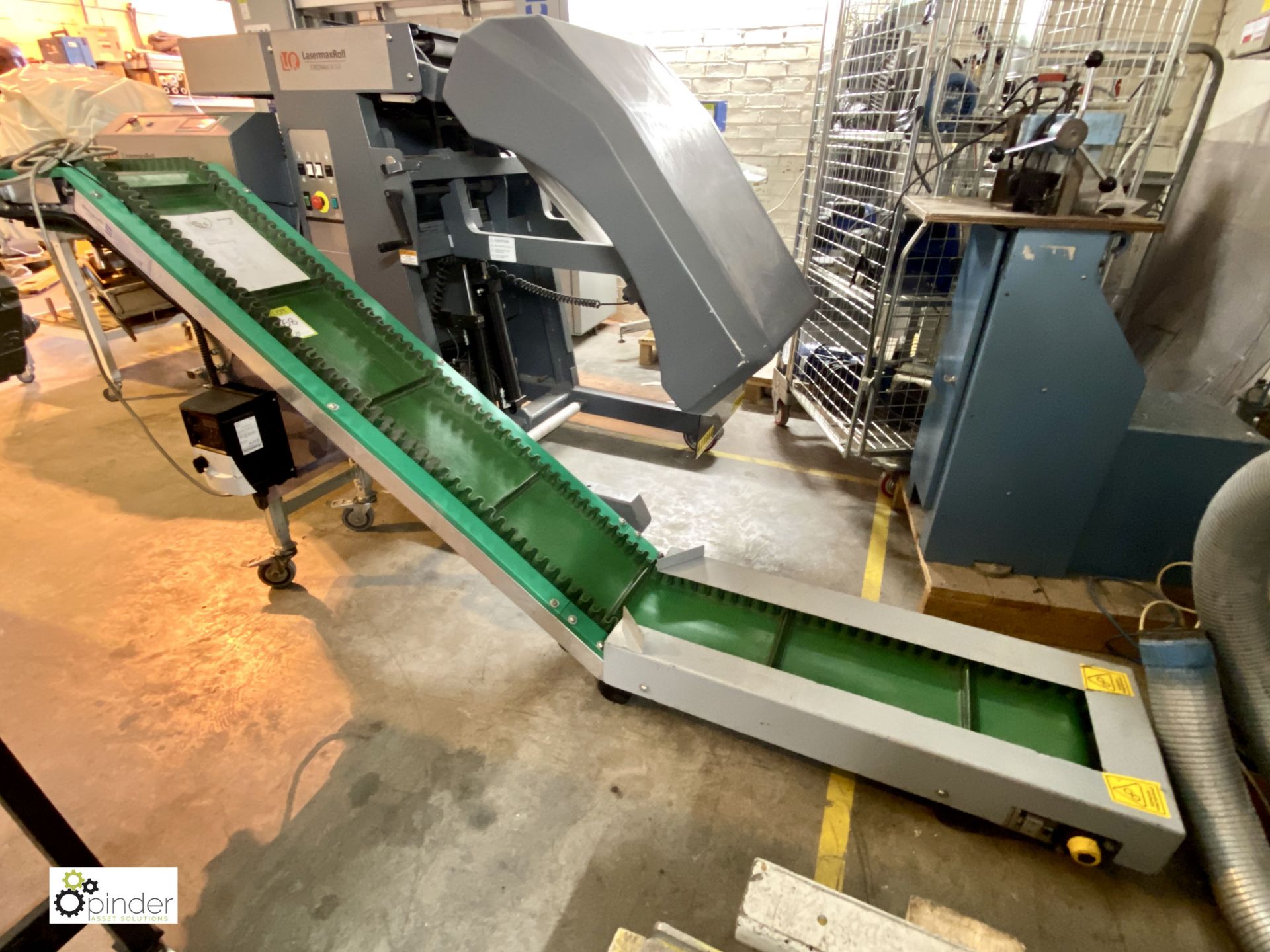 Busch KF145-80 Waste Removal Conveyor, 220mm belt width, max height 1100mm (please note there is a - Image 3 of 8