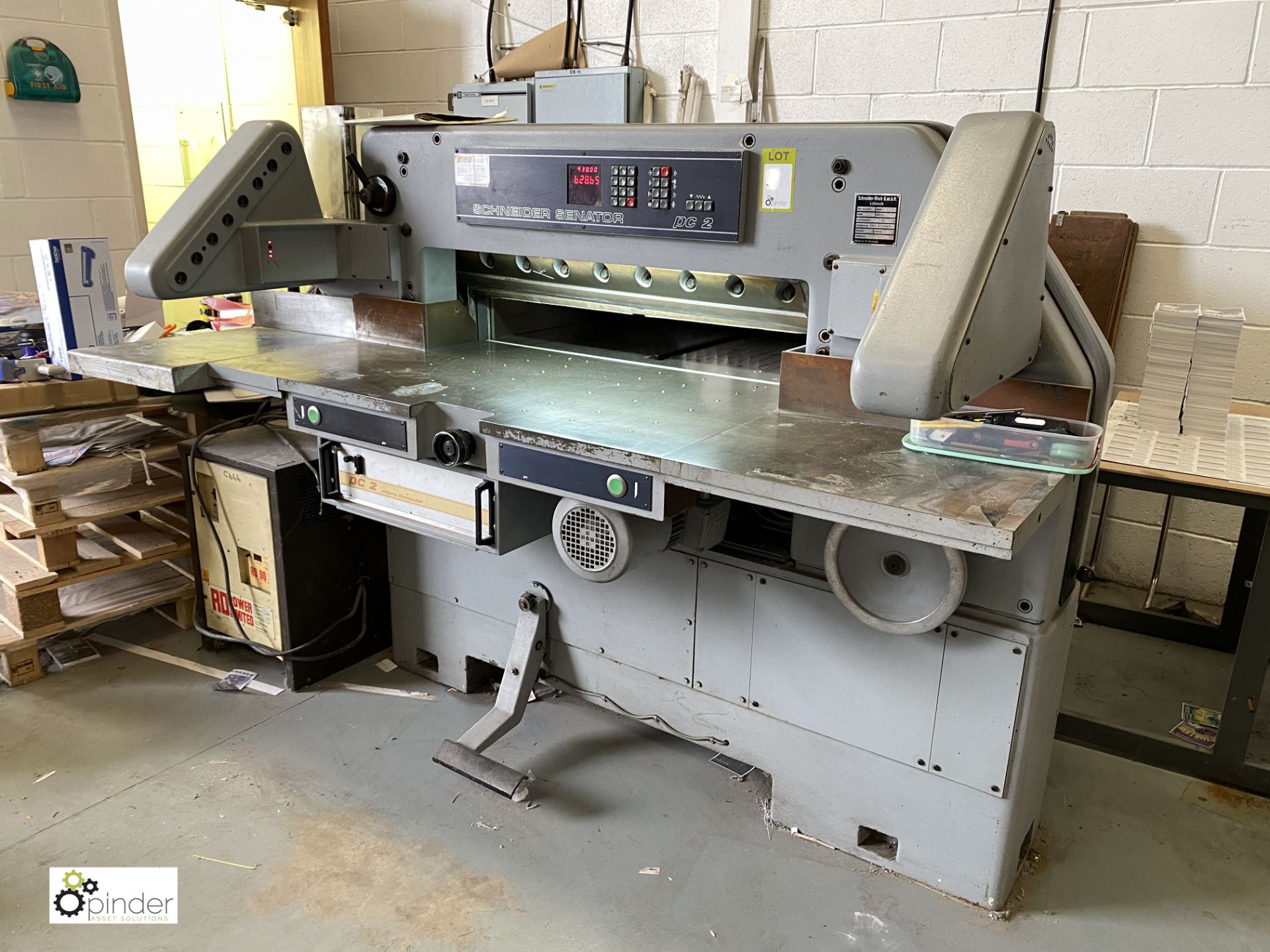 Schneider Senator Guillotine 92 PC 2 Guillotine, 920mm cutting width (this lot is located in - Image 9 of 10
