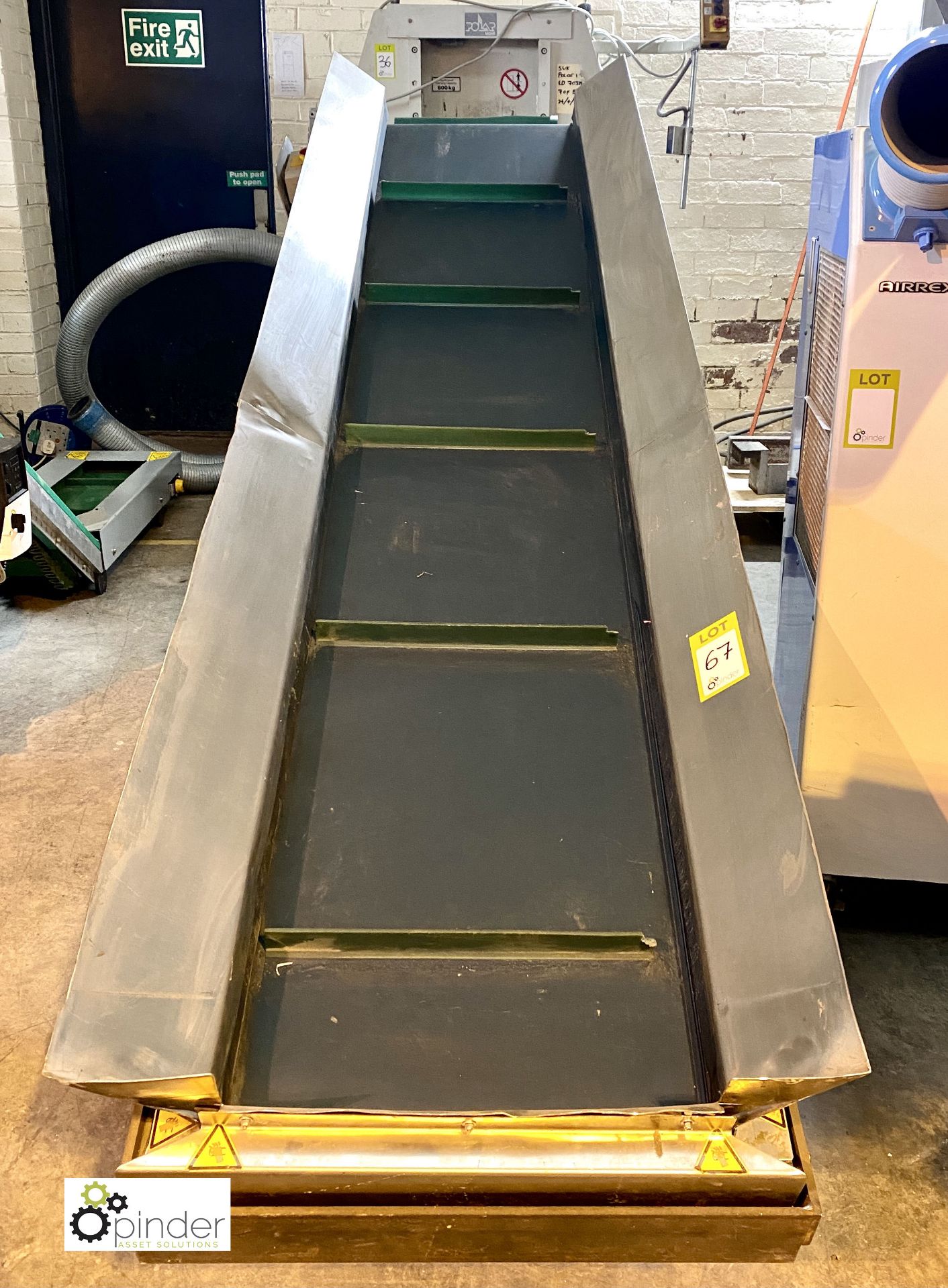 Schuma Pro-En 2400/500/S40 KL6 Inclined Belt Conveyor, 2400mm x 500mm belt width, 400volts, max - Image 2 of 5