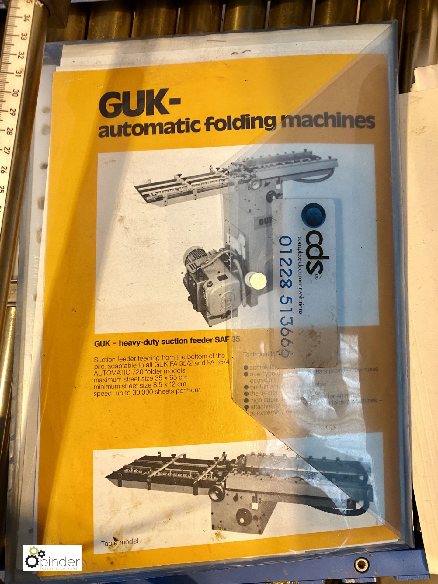 GUK FA45 Folding Line comprising continuous feeder, with counter, GUK FA36/4-4K fold unit, GUK - Image 17 of 20