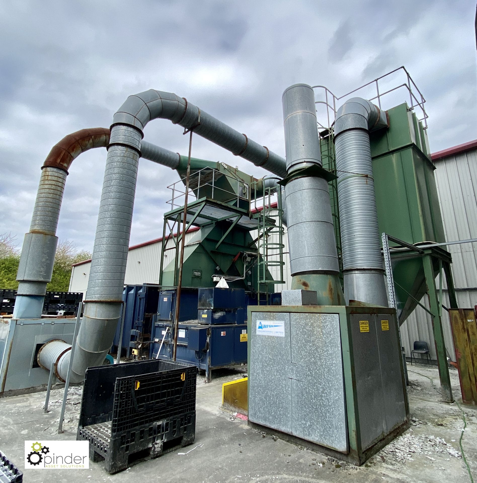 Waste Paper Extraction System comprising 2 Chopper fans, Heaton Green dust extraction unit, - Image 11 of 11