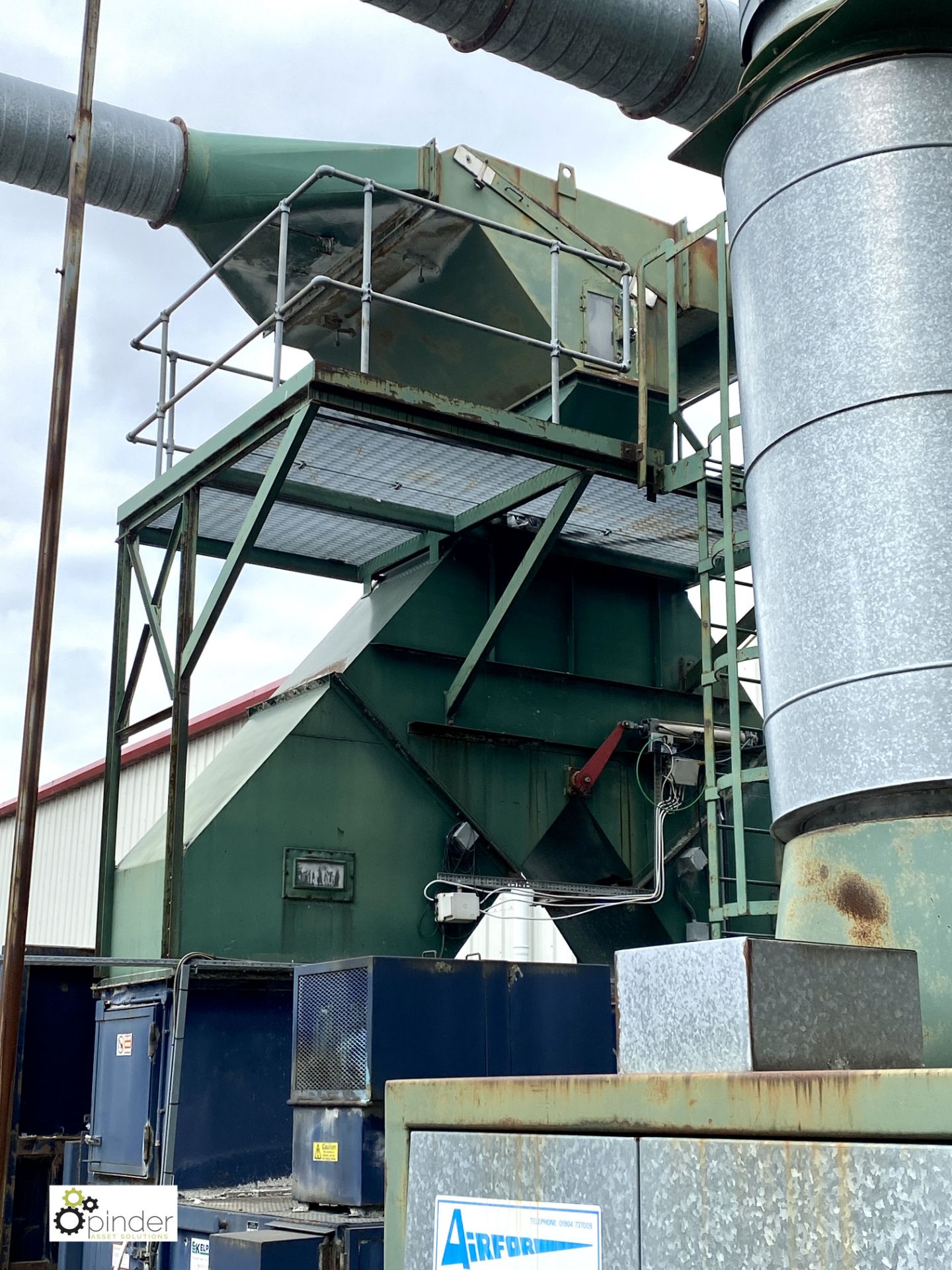 Waste Paper Extraction System comprising 2 Chopper fans, Heaton Green dust extraction unit, - Image 10 of 11