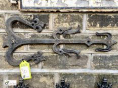 Victorian gothic cast iron church Door Strap, 29in