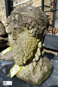 Reconstituted stone Bust of a classical figure, 17