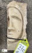 Yorkshire stone carved Head