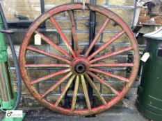 Original wooden and wrought iron horse drawn Fire