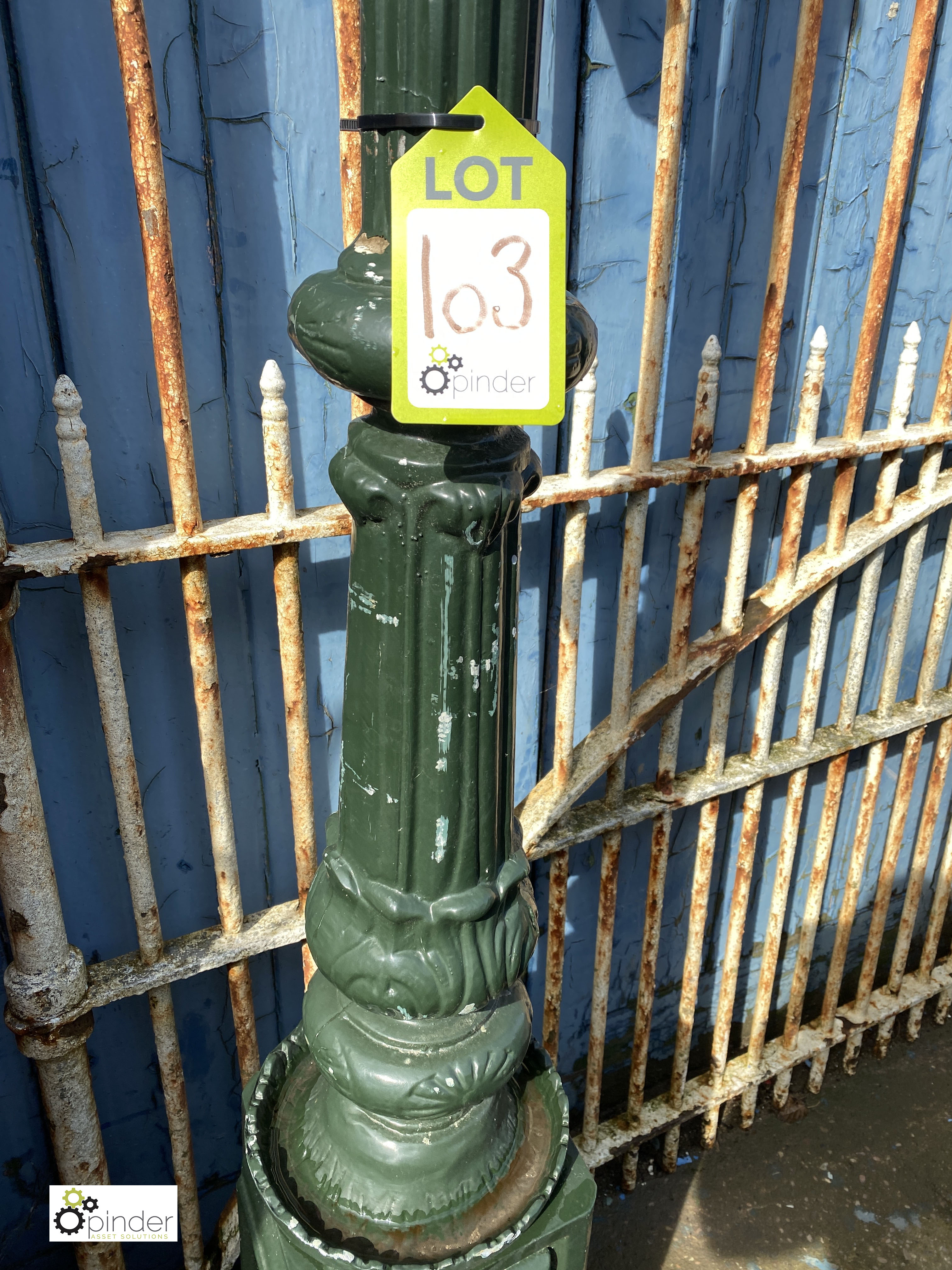 Andy Thornton original decorative metal Lamp Post, - Image 3 of 4