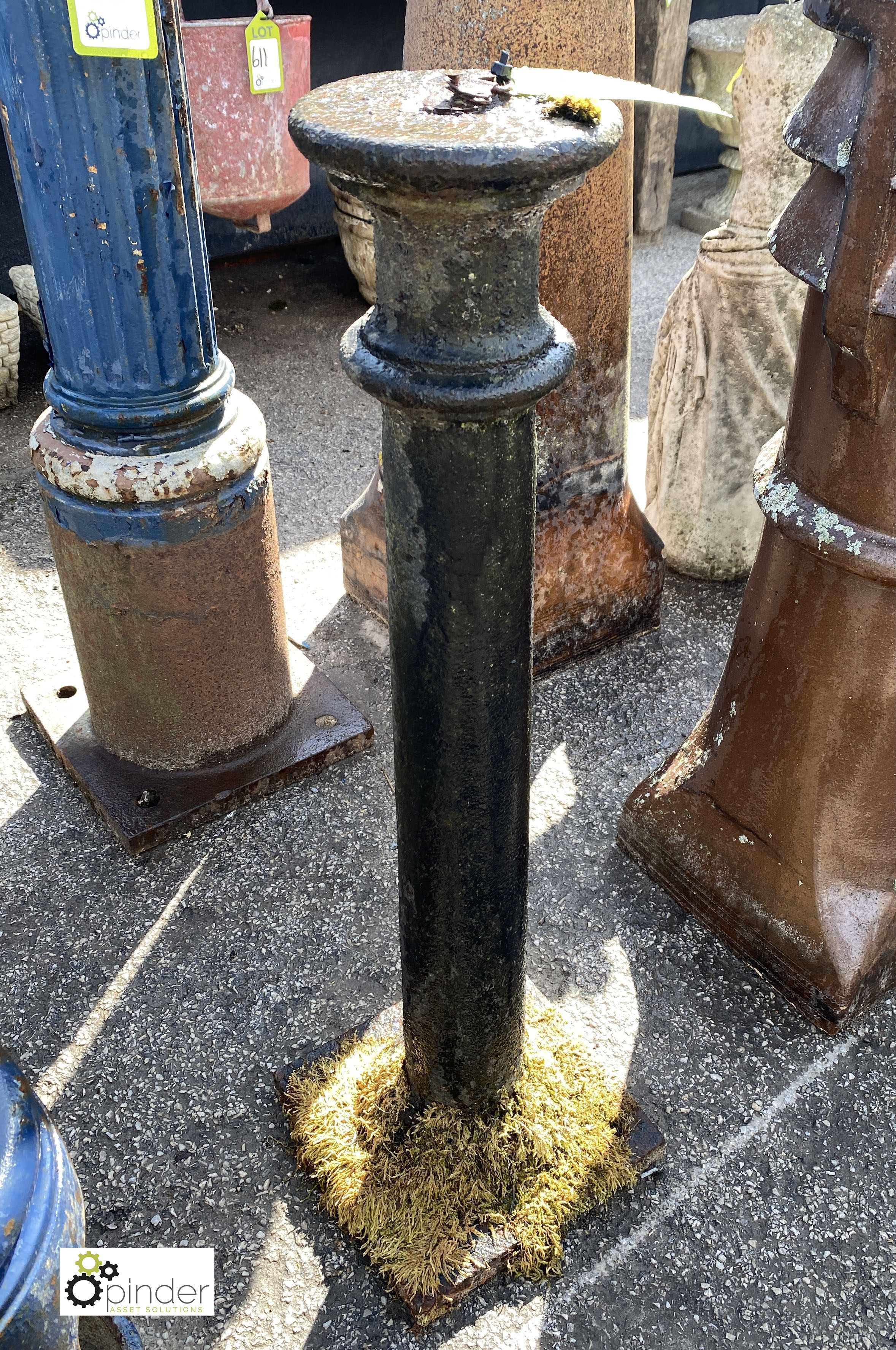 Original cast iron Victorian Tethering Post, 33in