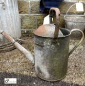 Vintage galvanised Watering Can, 16in high
