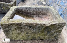 Original 18th Century Yorkshire stone Trough, 24in