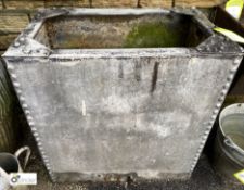 Vintage galvanised metal Water Cistern, 24in high