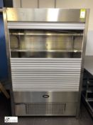 Foster stainless Chilled Food Display Unit, 240volts, with damaged shutter, 1200mm wide x 720mm deep