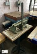 Manual T90 stand mounted Mitre Shear (in Tec 1 room) (LOCATION: Guiseley, Leeds)