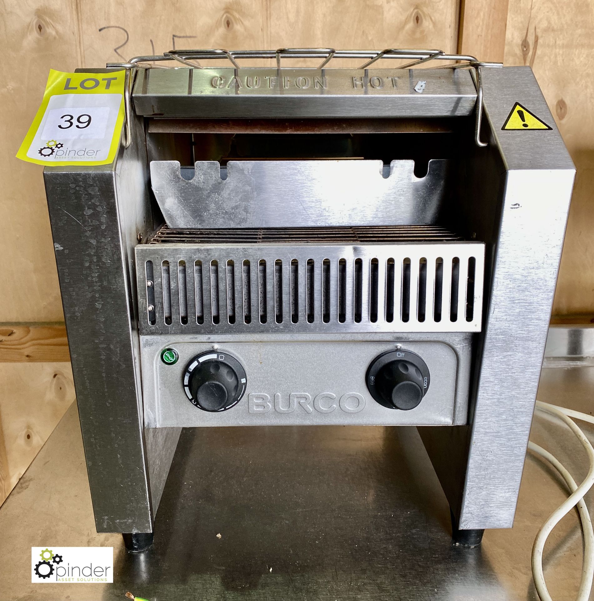 Burco BC TSCBV01 stainless steel Conveyor Toaster, 240volts (LOCATION: Stanningley, Leeds)