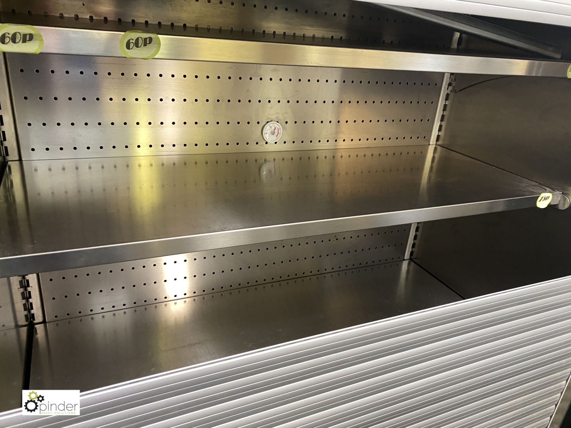 Foster stainless Chilled Food Display Unit, 240volts, with damaged shutter, 1200mm wide x 720mm deep - Image 2 of 3