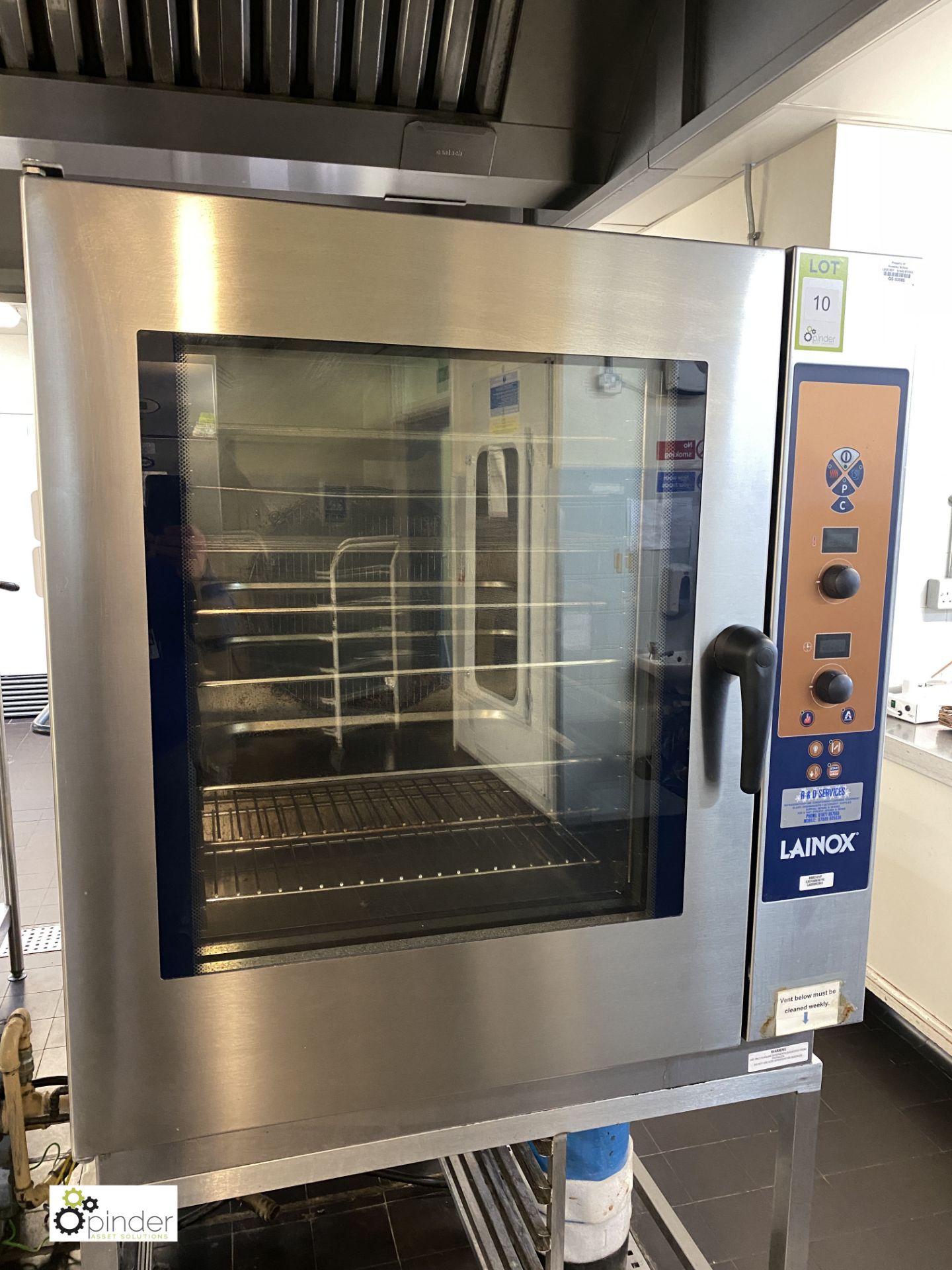 Lainox HME101P Combi Oven, 1000mm wide x 860mm deep x 1100mm high, 400volts, with stainless steel - Image 2 of 8