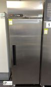 Foster XR600L mobile stainless steel single door Freezer, 680mm x 800mm x 1980mm high, 240volts (