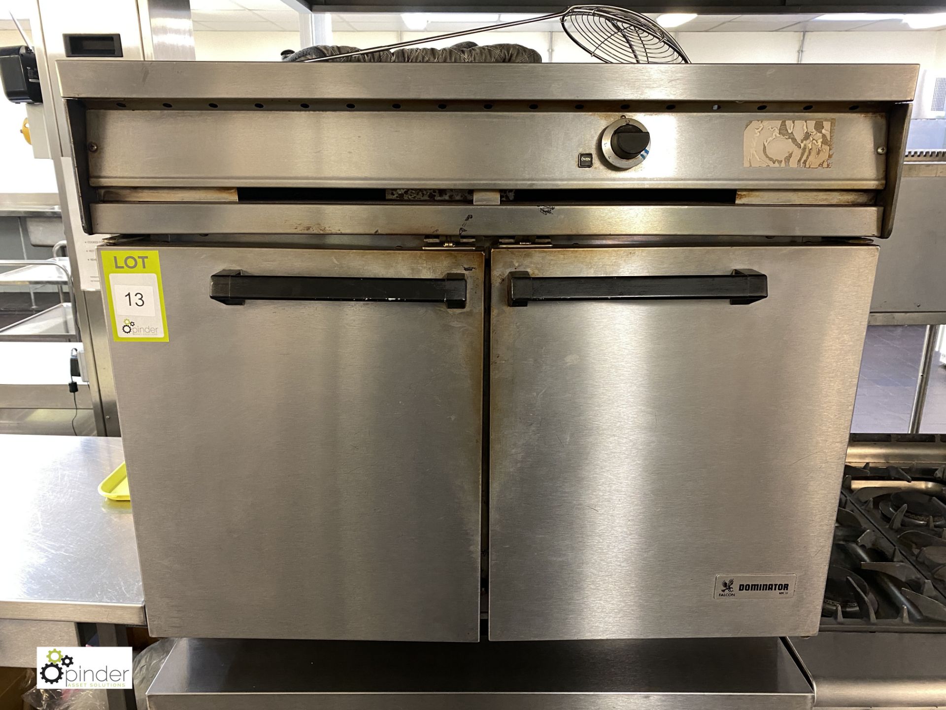 Falcon Dominator MK2 stainless steel double door Oven, gas fired, 900mm wide x 770mm deep x 810mm