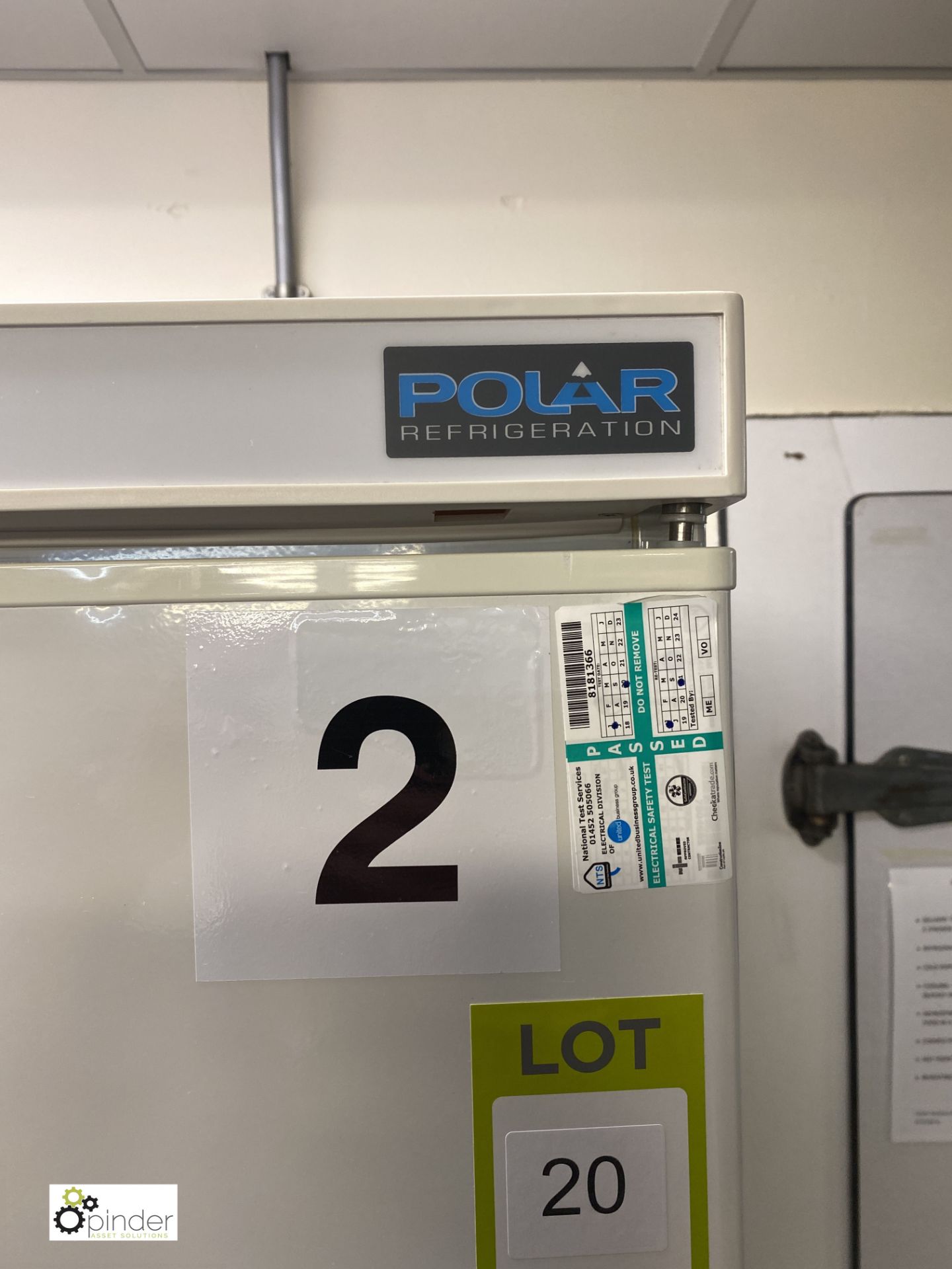 Polar CD615 full height single door Freezer, 800mm x 700mm x 1900mm, 240volts (in Kitchen) ( - Image 2 of 4