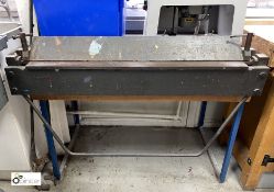 Manual treadle operated Metalworking Folder, 900mm (in Tec 3 room) (LOCATION: Guiseley, Leeds)