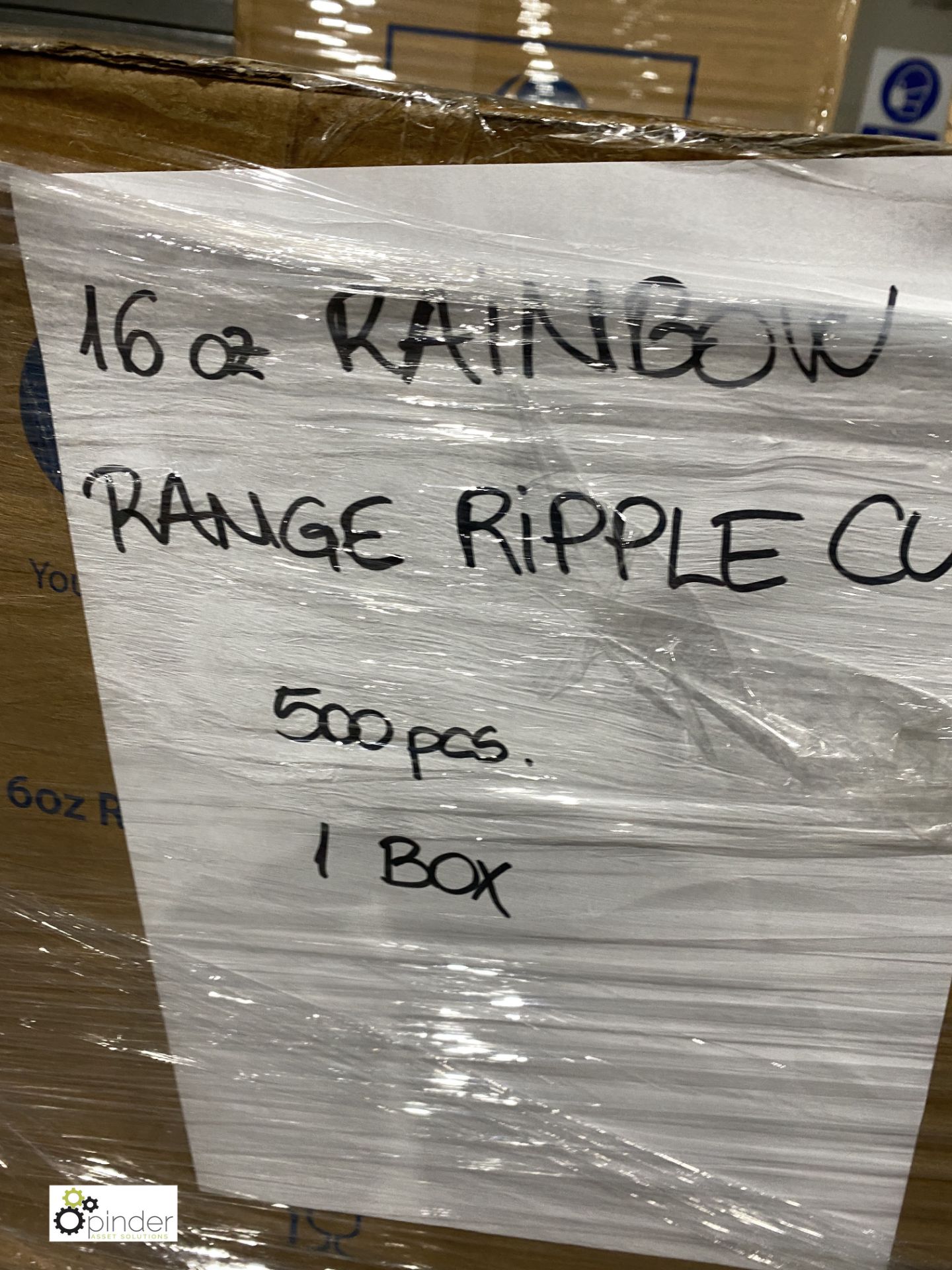 5 boxes 16oz Ripple Cups, black, 500 per box; 1 box rainbow range Ripple Cups, 500 per box; 1 box - Image 7 of 12