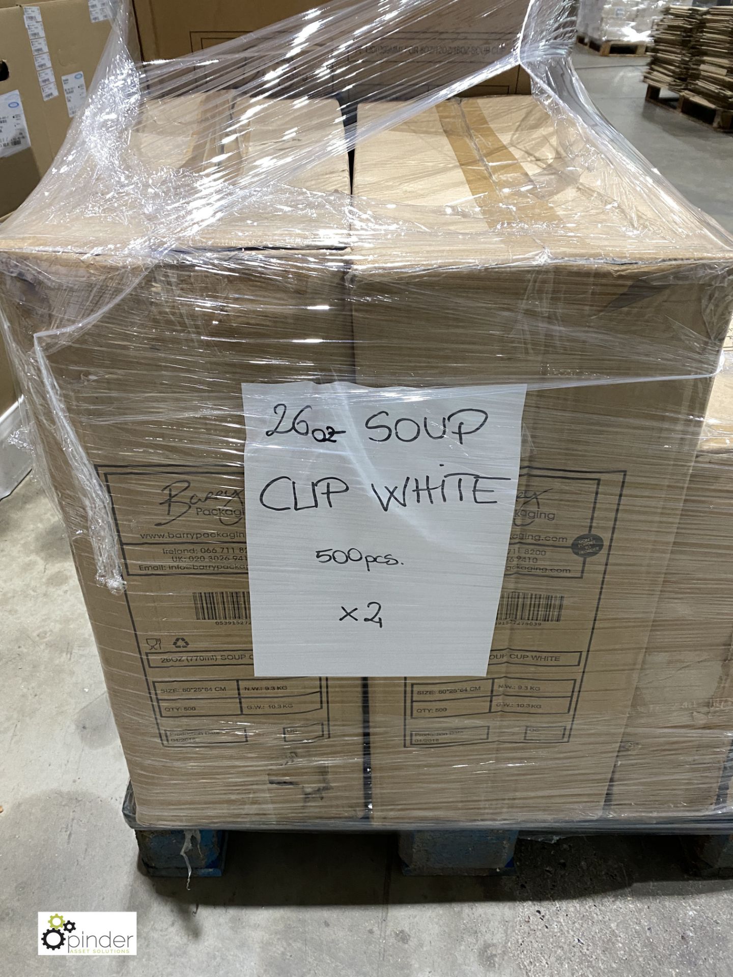 2 boxes 26oz Soup Cups, white, 500 per box, 2 boxes 16oz Soup Cups, white, 500 per box and 4 boxes - Image 9 of 11