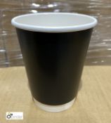 20 boxes 12oz recyclable double wall Hot Cups, black, 500 per box, B062