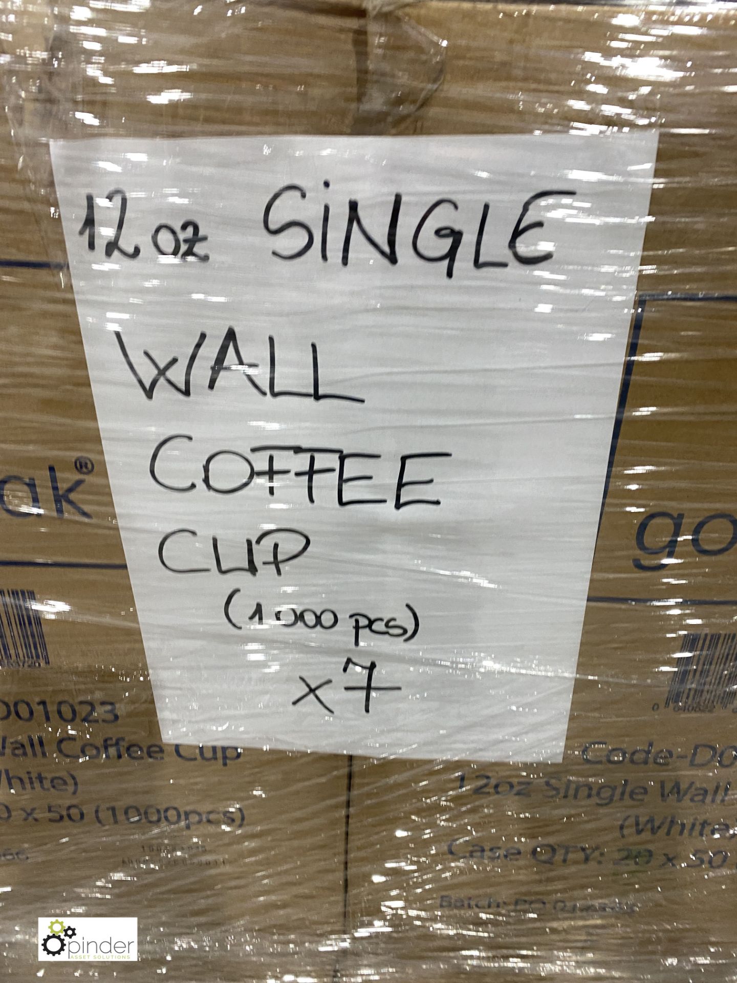 7 boxes Go-Pack 12oz single wall Coffee Cups, white, 1000 per box; 1 box 16oz single wall Coffee - Image 10 of 11