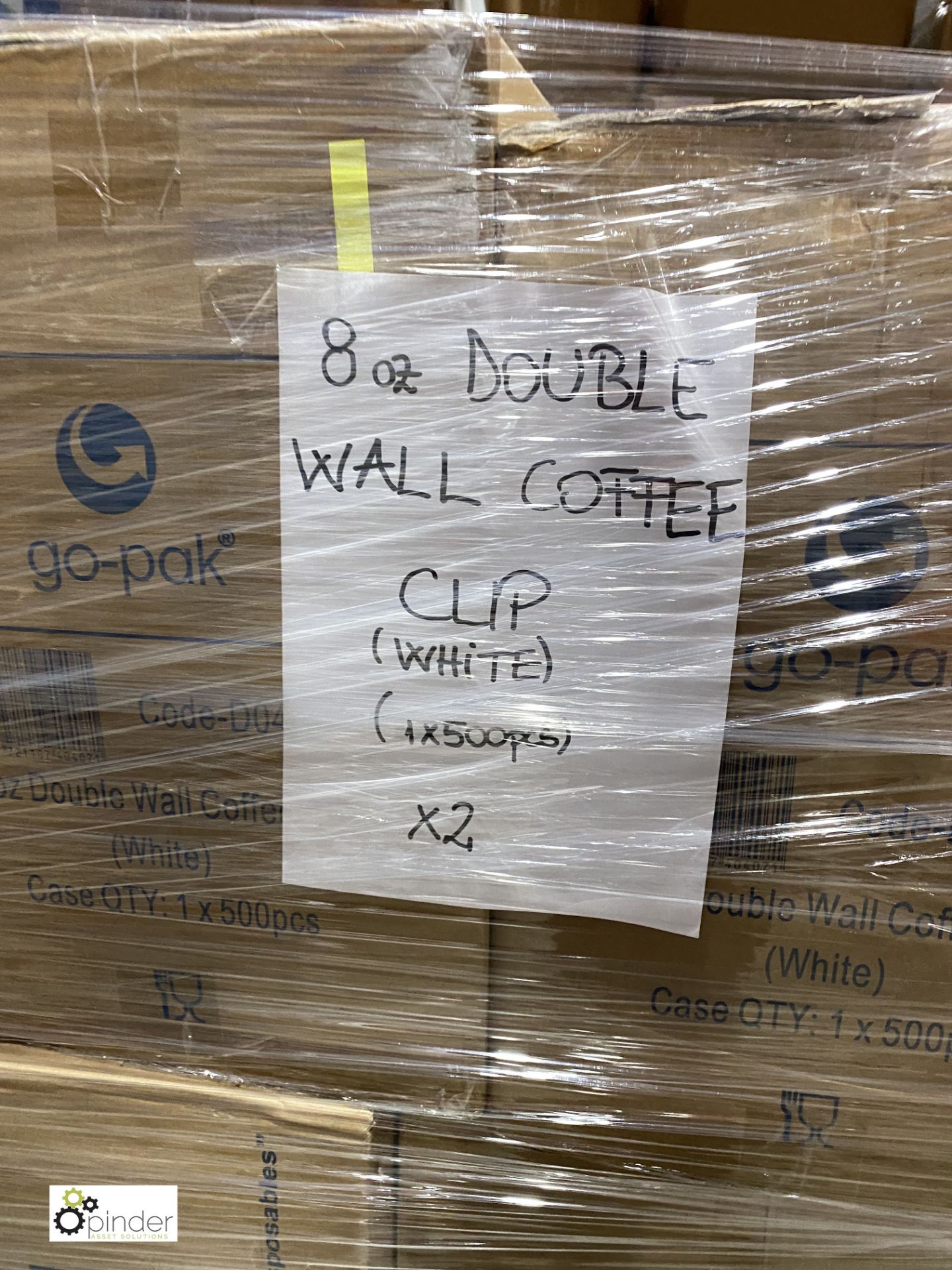 1 box 8oz single wall Coffee Cup, white, 1000 per box; 4 boxes 12oz tall Ripple Coffee Cups, - Image 7 of 9