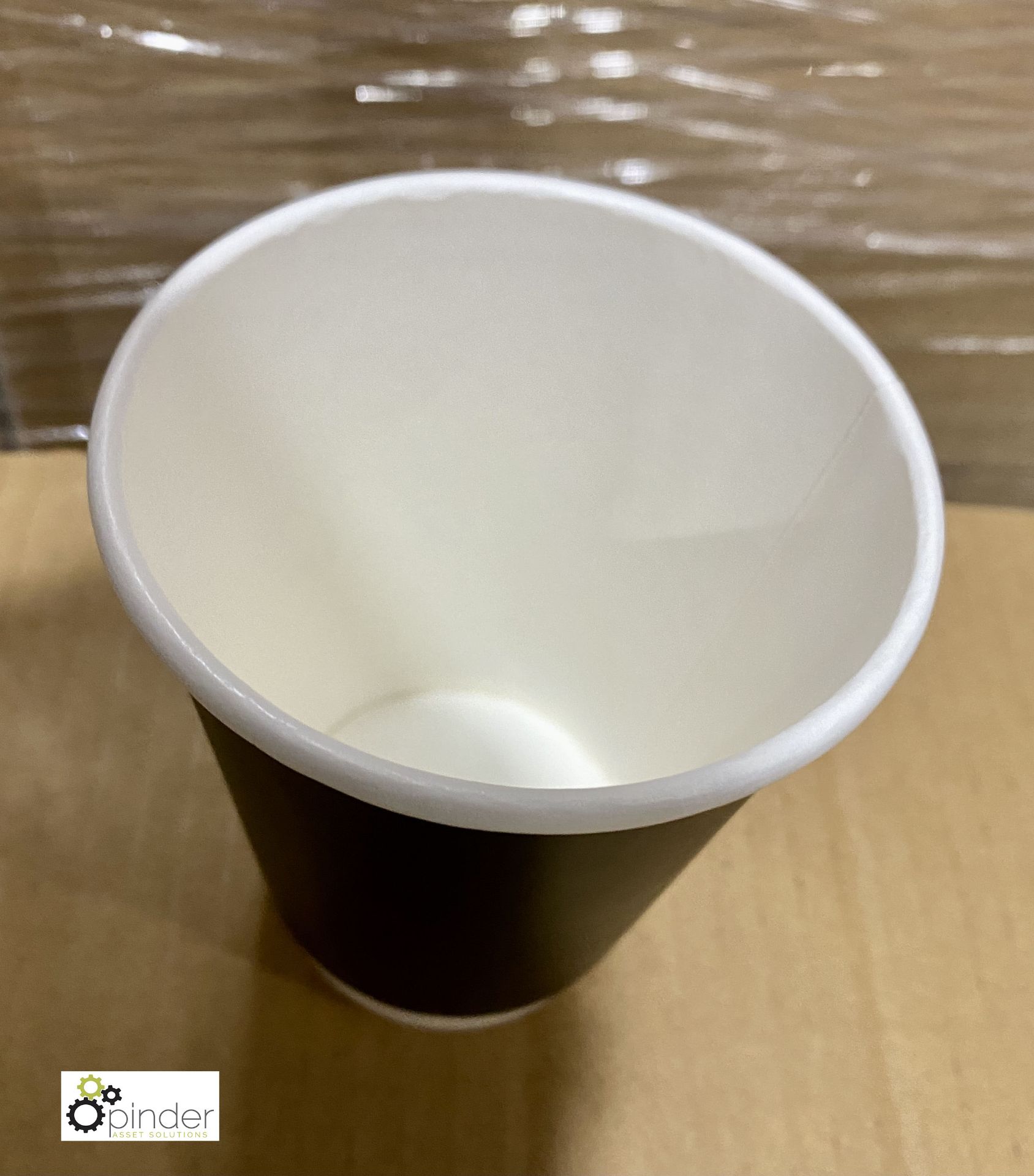 22 boxes 12oz recyclable double wall Hot Cups, black, 500 per box, B072 - Image 3 of 6