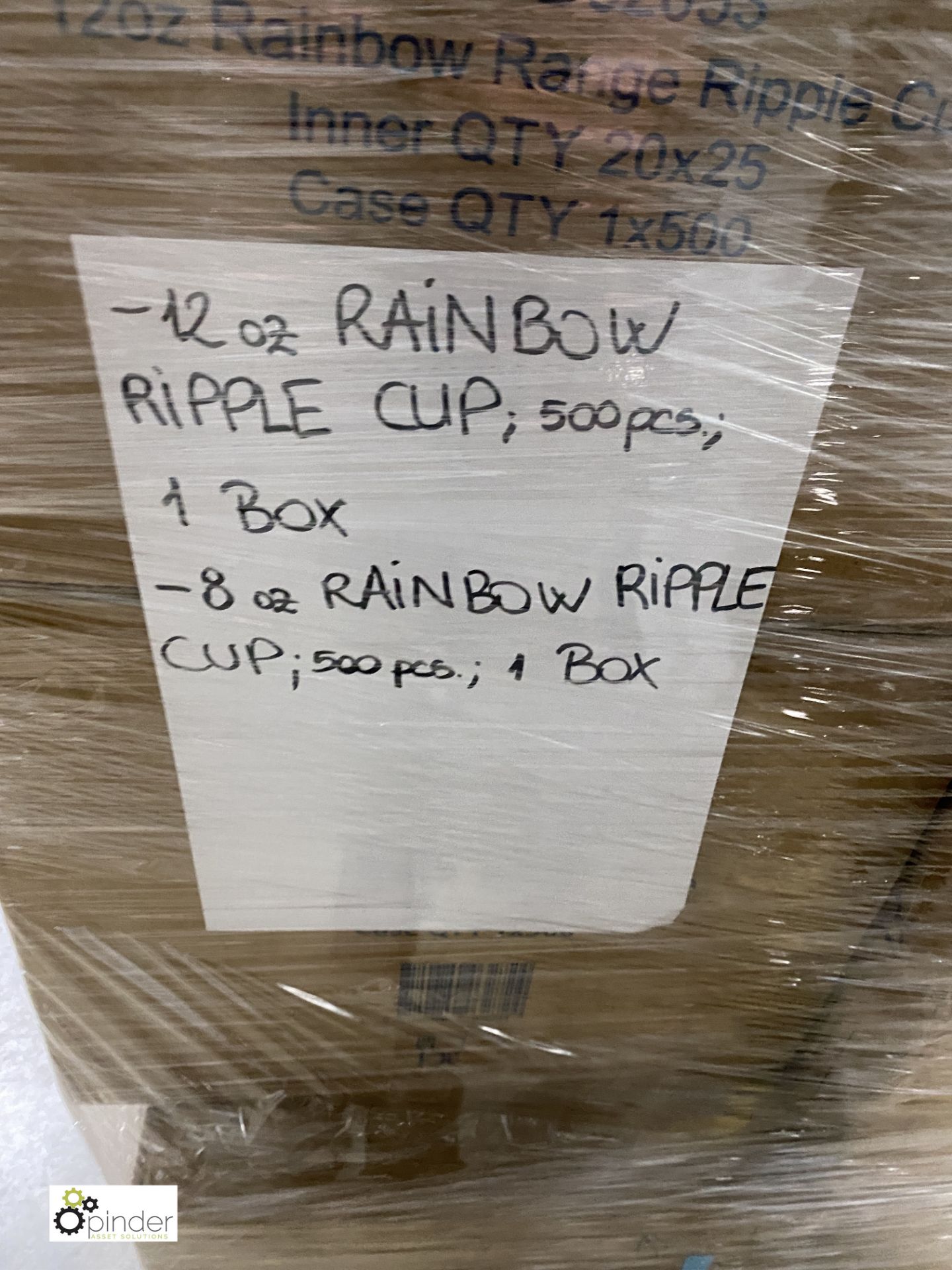 5 boxes 16oz Ripple Cups, black, 500 per box; 1 box rainbow range Ripple Cups, 500 per box; 1 box - Image 11 of 12