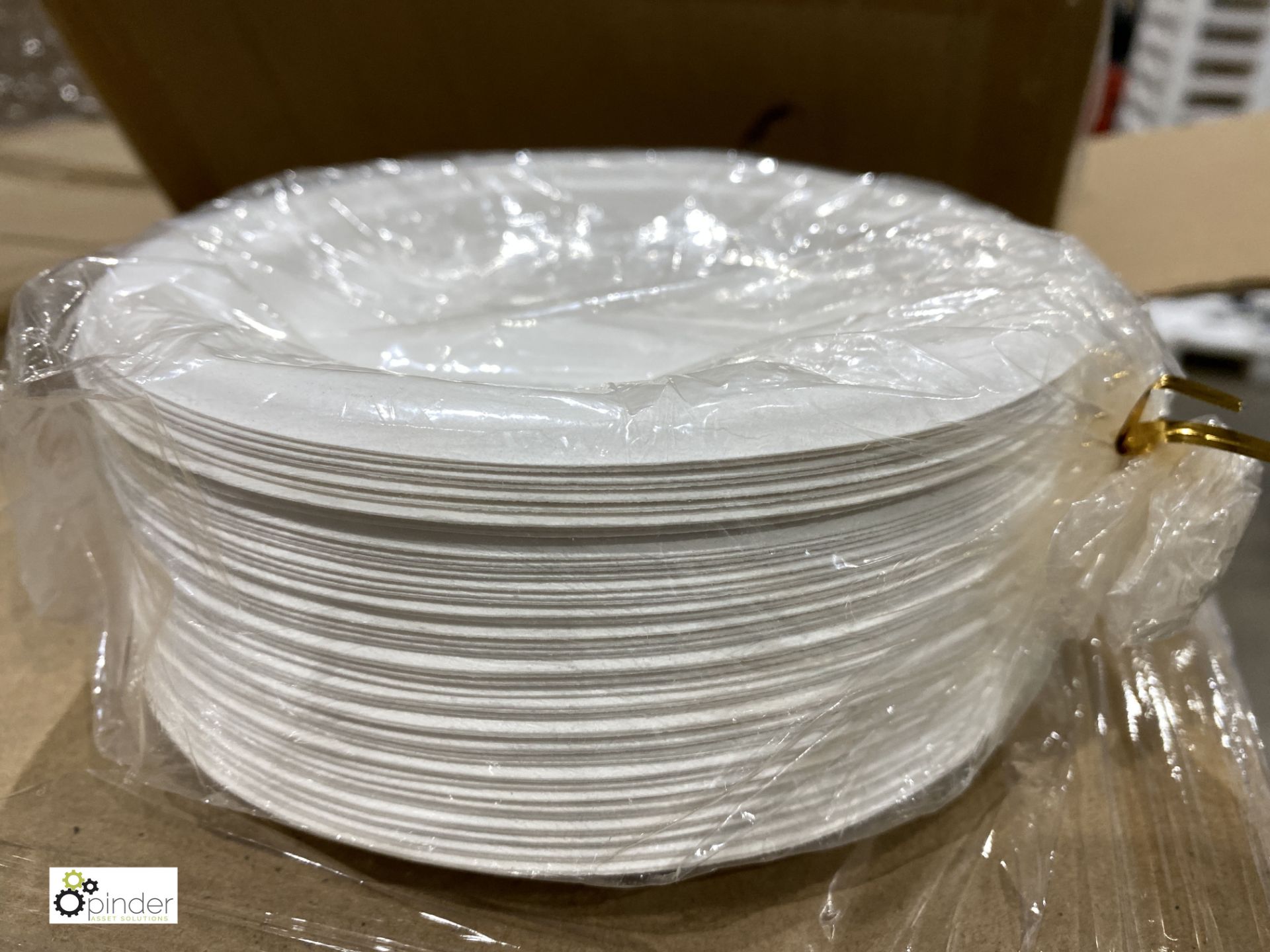 32 boxes 6in Round Plates, 1000 per box, D042