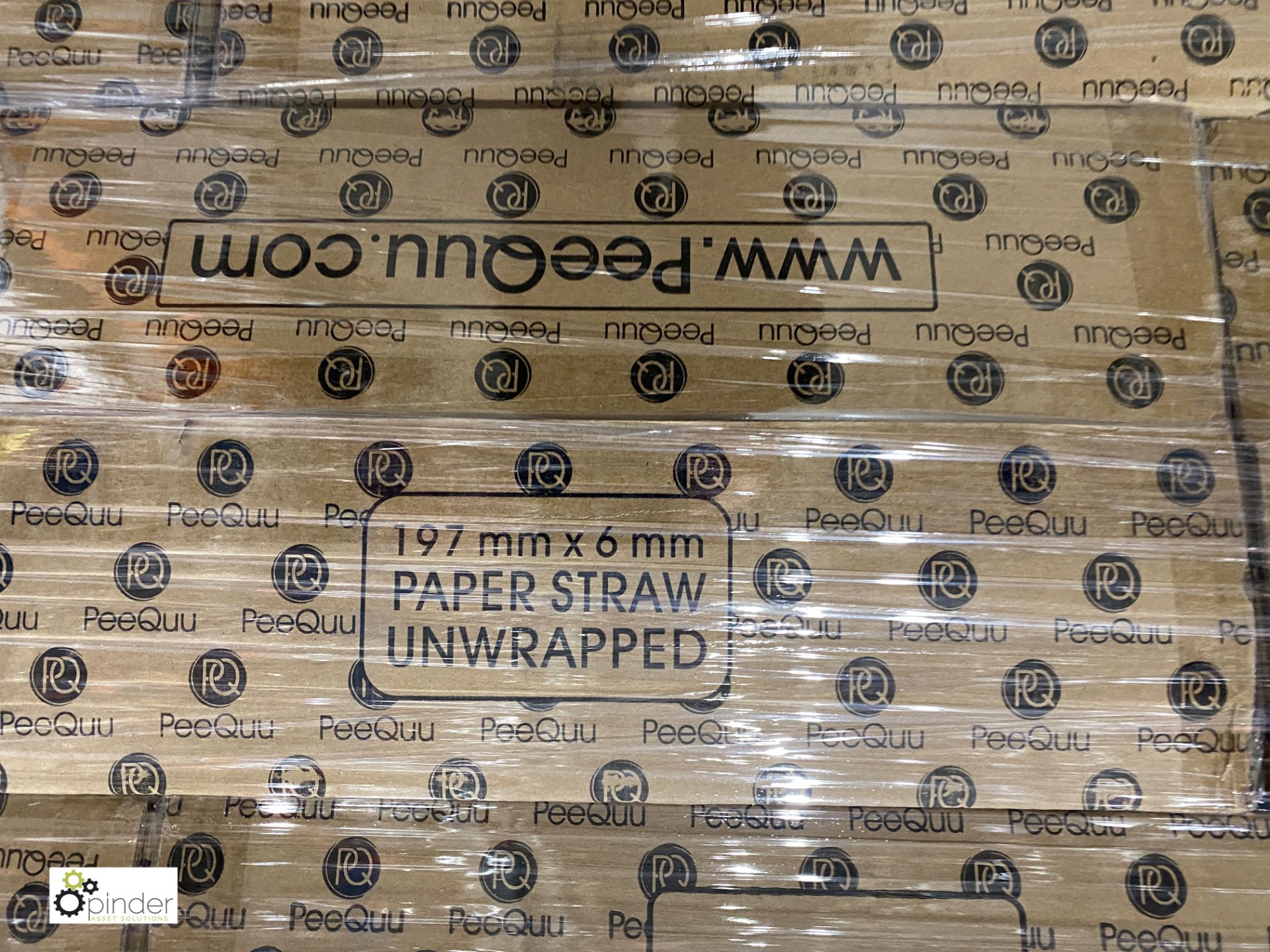 64 boxes Paper Straws, unwrapped, black, 3000 per box, 197mm x 6mm, B012 - Image 4 of 5