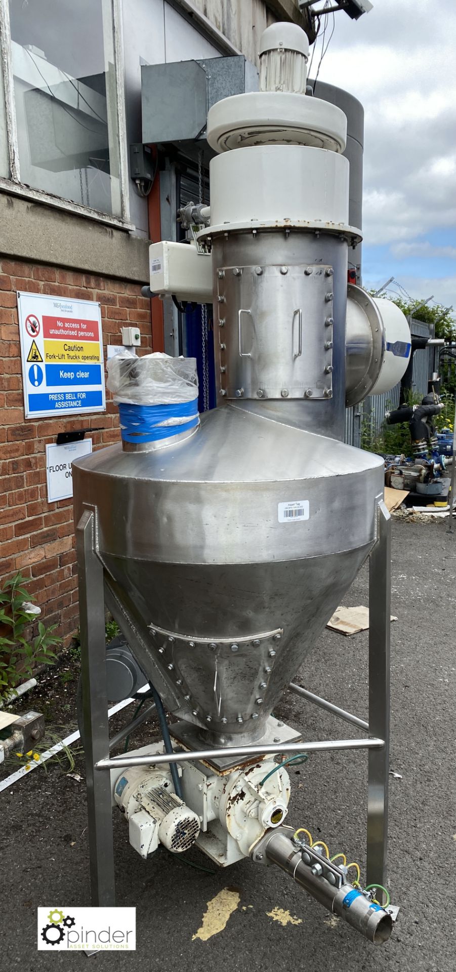 Stainless steel frame mounted Hopper Feed, with Ro - Image 5 of 8