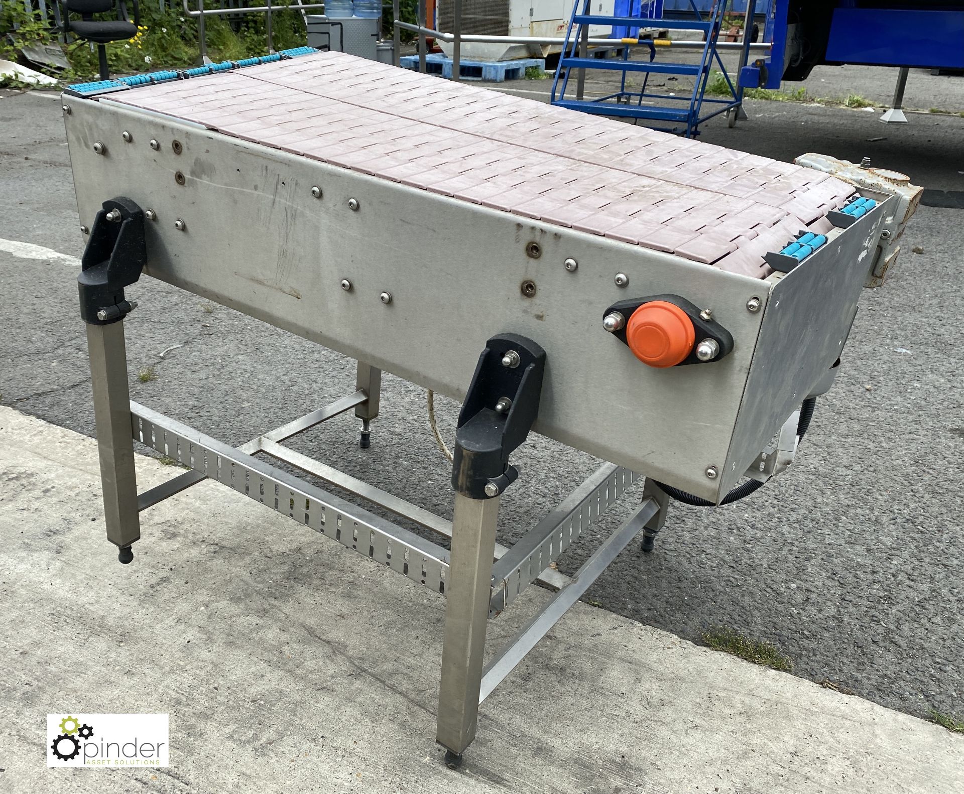 Asmech powered twin belt Conveyor, 1050mm x 250mm - Image 5 of 5